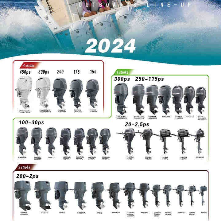 F200BETX Engines and Motor High Performance 4 Stroke Outboard Motors for Yama Has